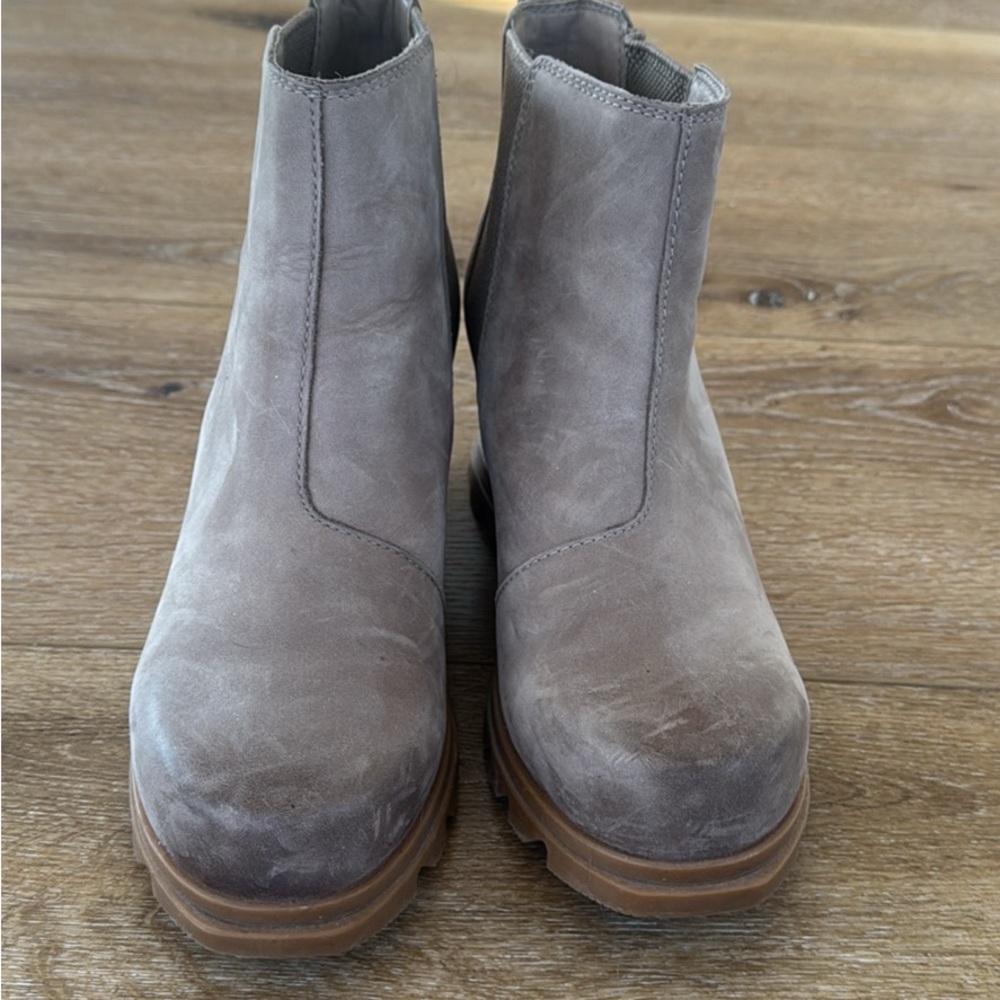 Gray Ankle Boots